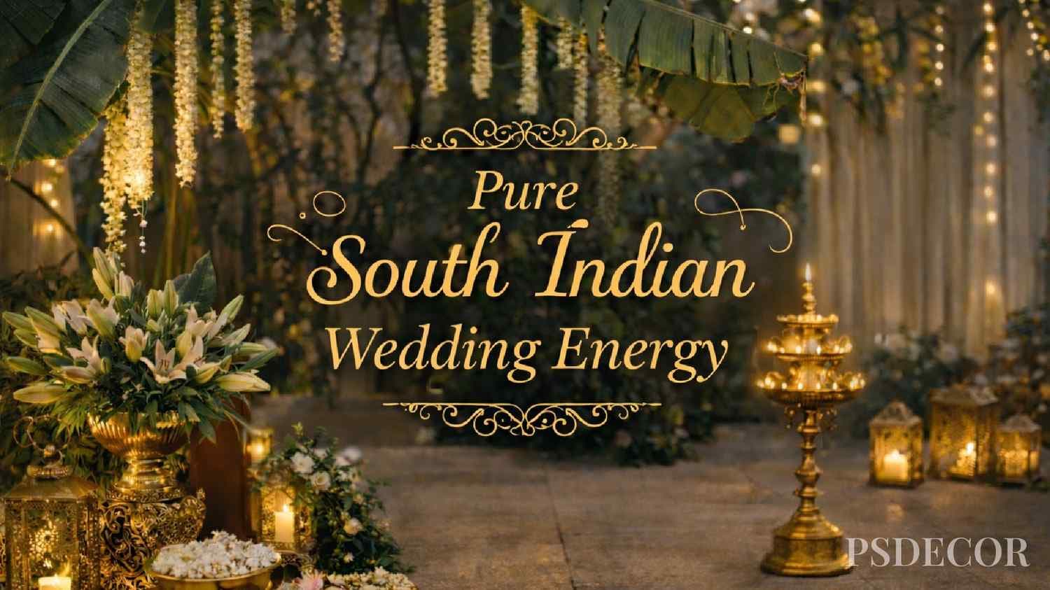 Pure South Indian Wedding Energy: Traditional Decor That Still Looks Modern - Wedding decoration by PS Decor in India