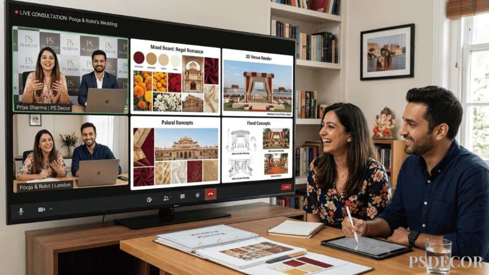 Planning an Indian Wedding from the USA? PS Decor Shares the Smartest Approach - How PS Decor Creates a Seamless Wedding Experience for NRI Couples